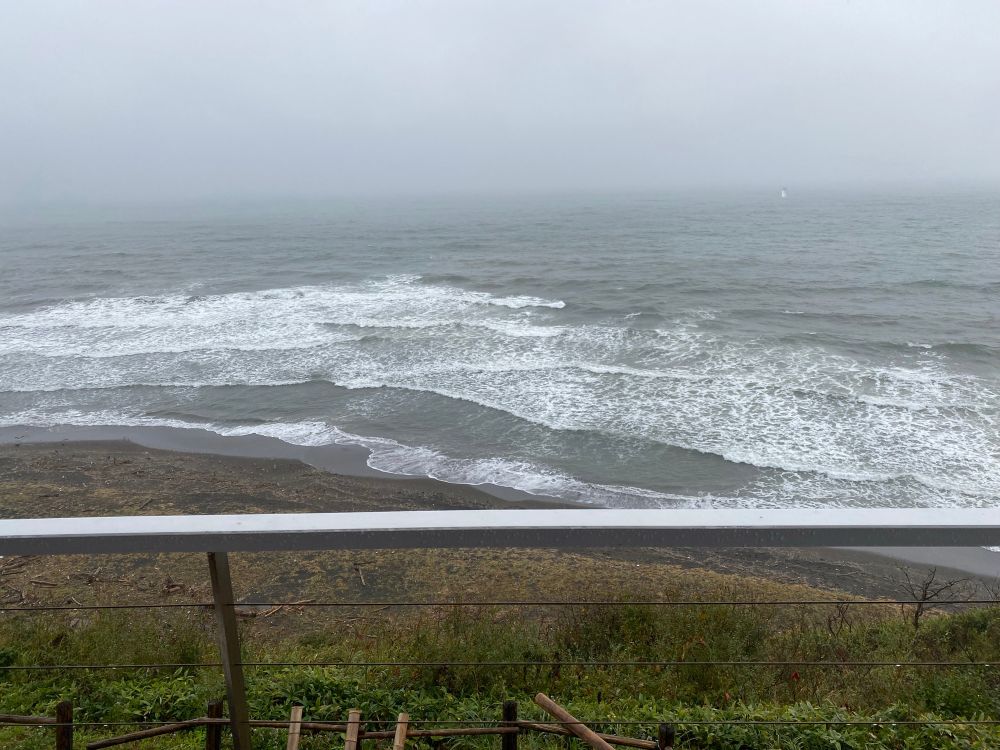 日曜日の荒れる太平洋