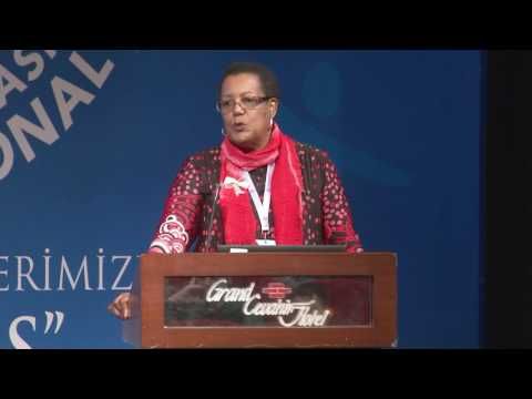 DR. JOY LAWSON DAVIS IS SPEAKING AT THE CONGRESS