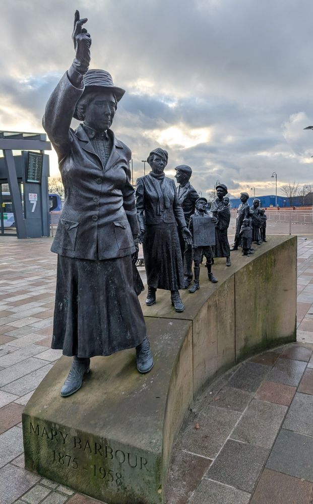 Statue of Mary Barbour in Govan, Glasgow 
