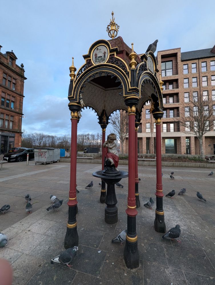 The Aitken Memorial Fountain in Govan. A memorial for Dr John Aitken.