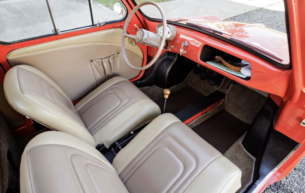 Interior of 1959 Piaggio Vespa 400