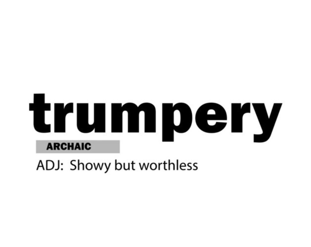 trumpery
ADJ: Showy but worthless