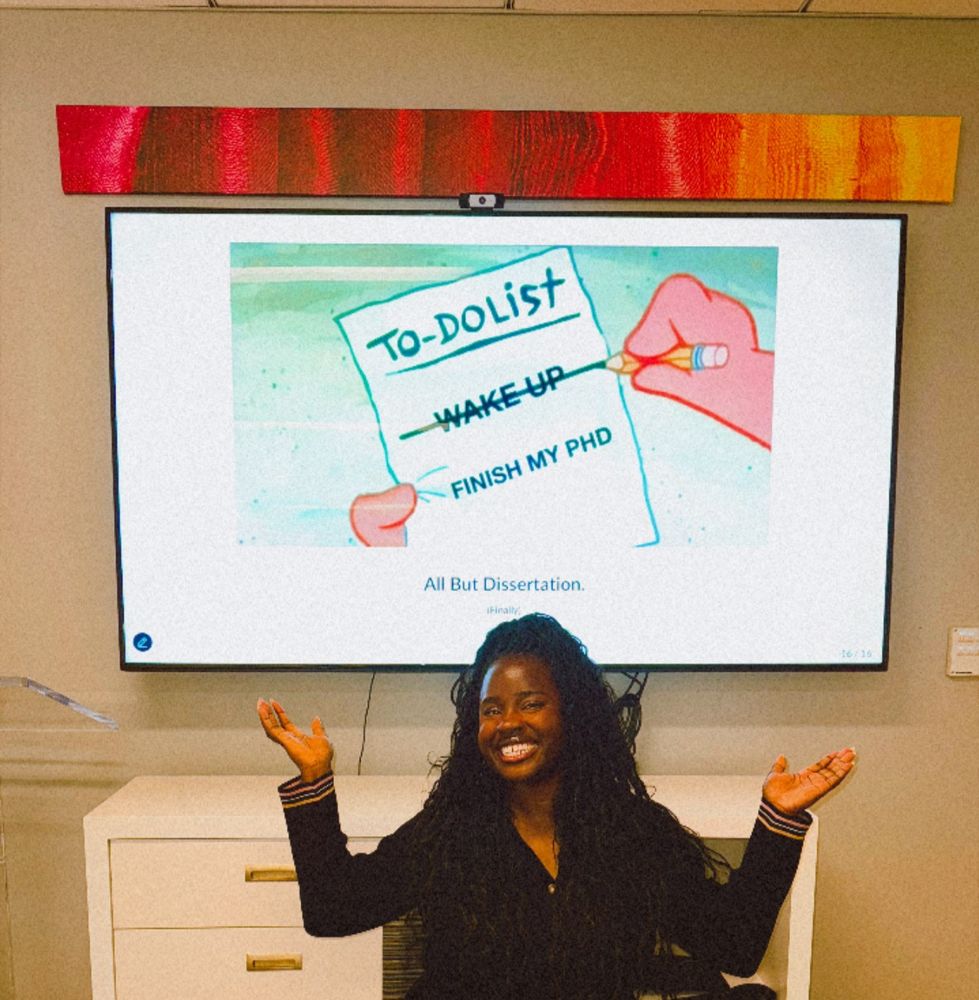 A BLACK GIRL WHO IS ABOUT TO BE A DR. WOW