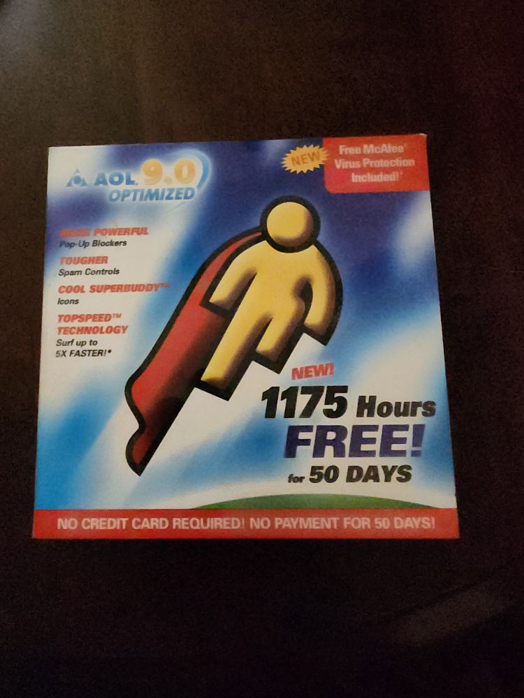 AOL promotional disc for free service