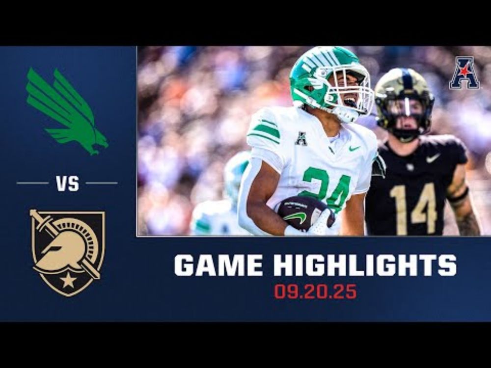 North Texas vs Army - Highlights | Sept. 20, 2025