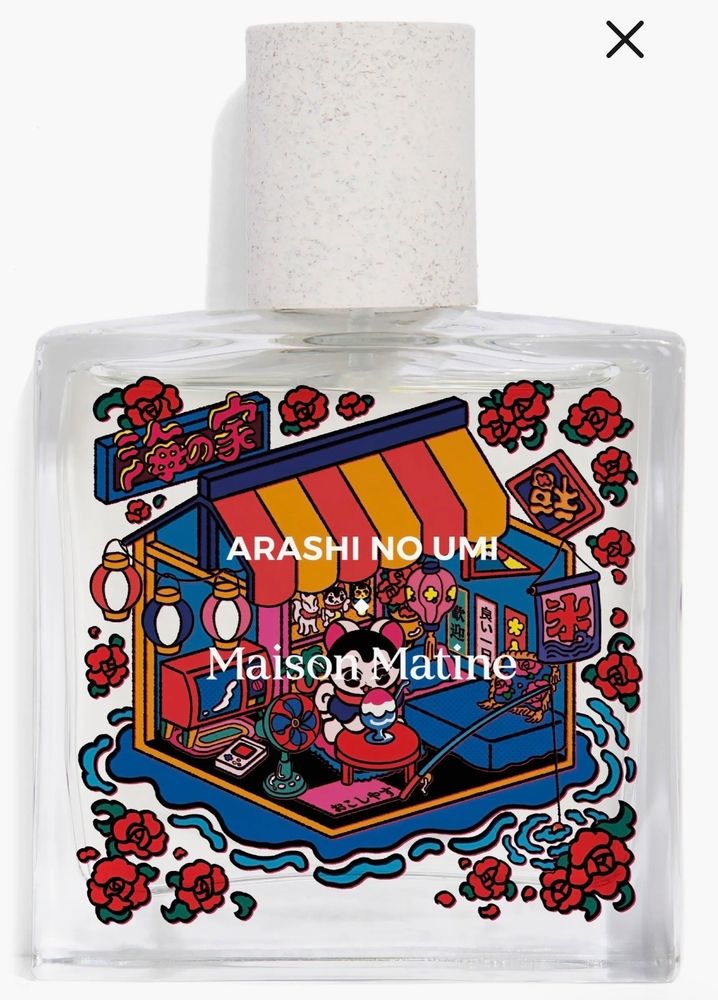 Arashi No Umi

Style: Fruity, floral, woody
Notes:
⁃ Top: green apple, freesia, peach
⁃ Midd|e: jasmine, rose damanesca,
Ylang-Ylang 
⁃ Base: Virginia cedar, firsantol, musk