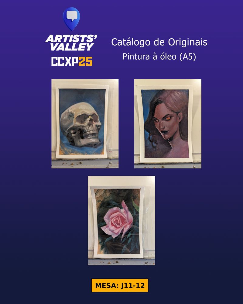 Catálogo de originais pra ccxp, originaia a óleo a5