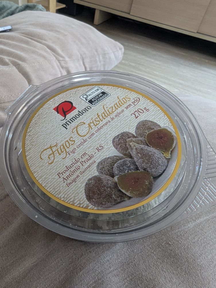 Um pote de figos cristalizados 