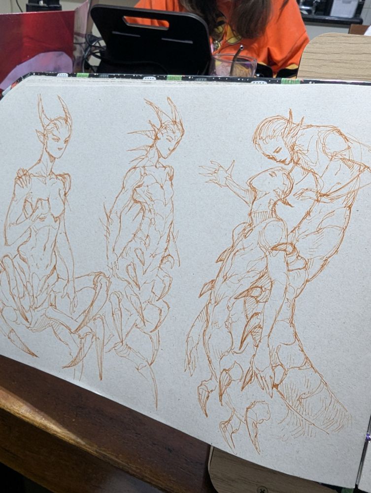 Mais uma página de um caderno de desenho 
