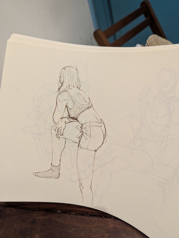 Desenho de modelo vivo 