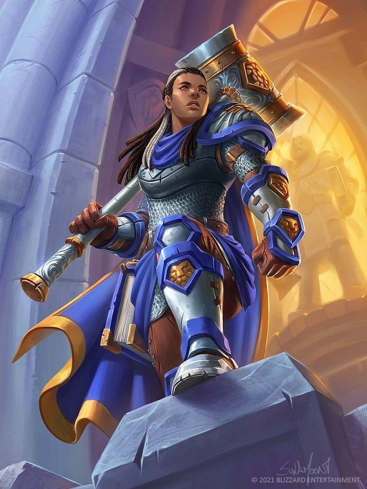 Cariel stands in front of a shrine