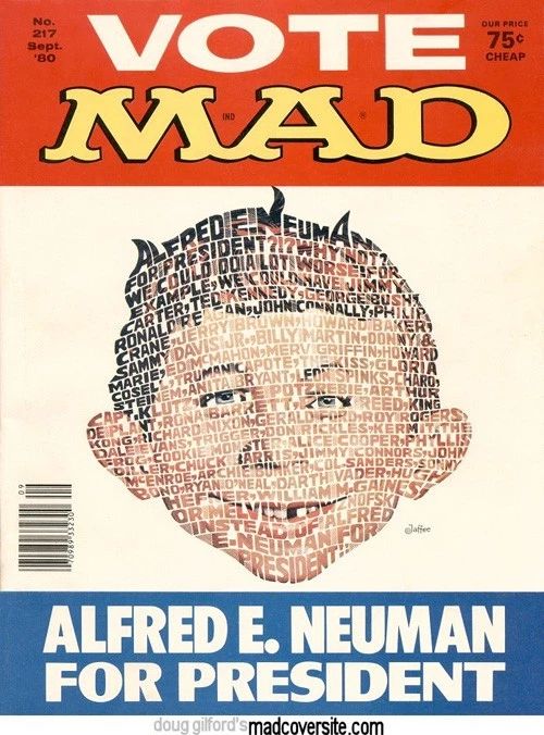 VOTE MAD / Alfred E. Neuman for President poster