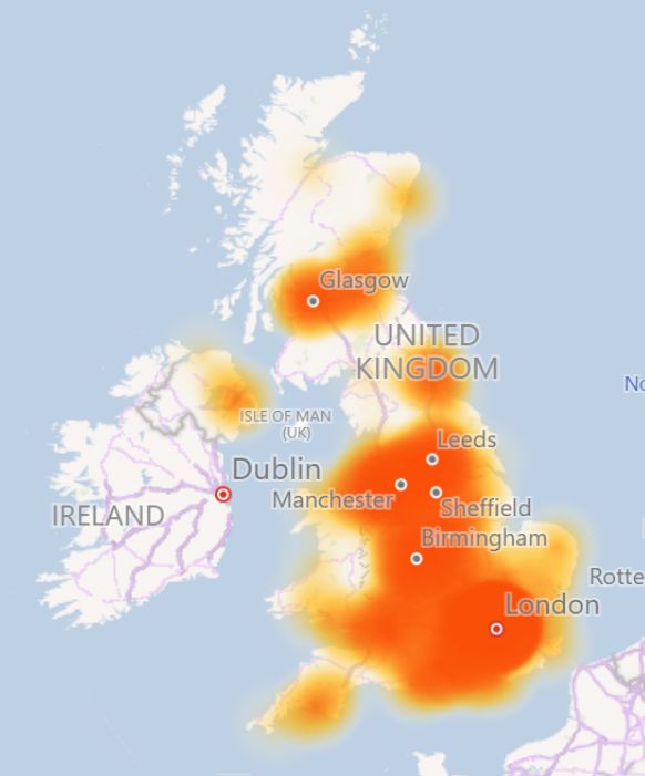 Generic image of map showing cold spots in SHAPE subject provision in UK higher education.