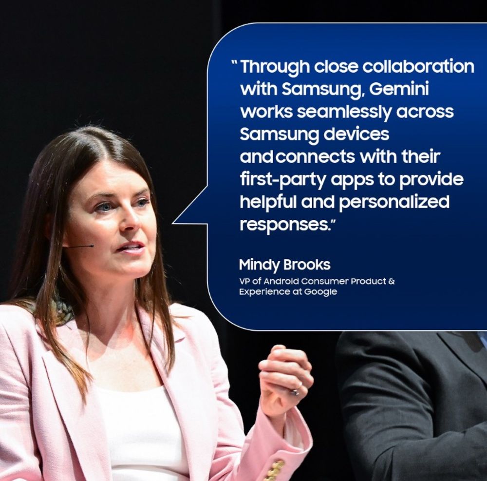 Picture of Mindy Brooks of Google at the Samsung Health Unpacked event in NYC this week
