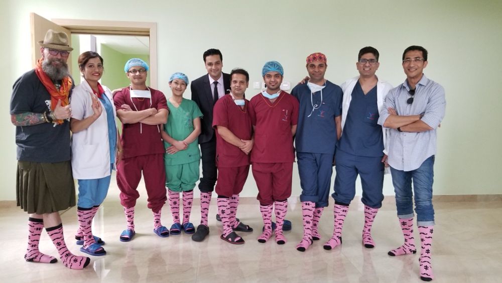 Pinksocks makes it for the first time to Kathmandu Nepal