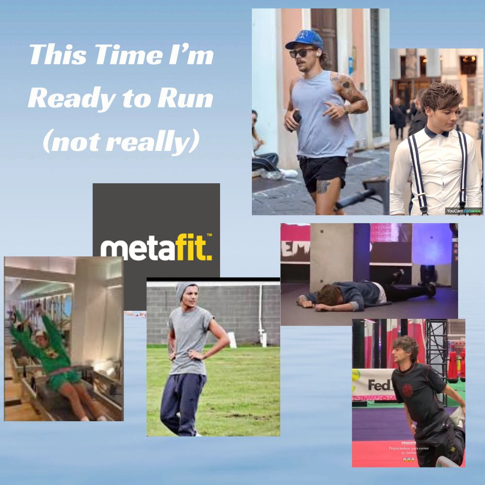 a moodboard for a fic called This time I'm read to run (not really)