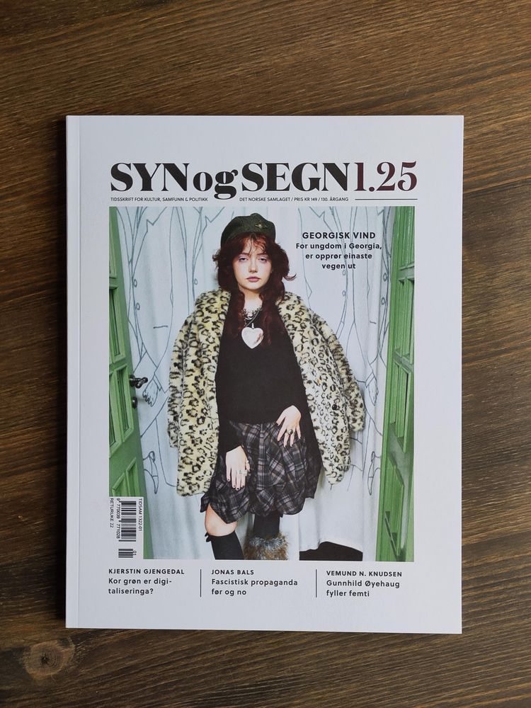 Framsida til tidsskriftet Syn og Segn nr. 1/2025.