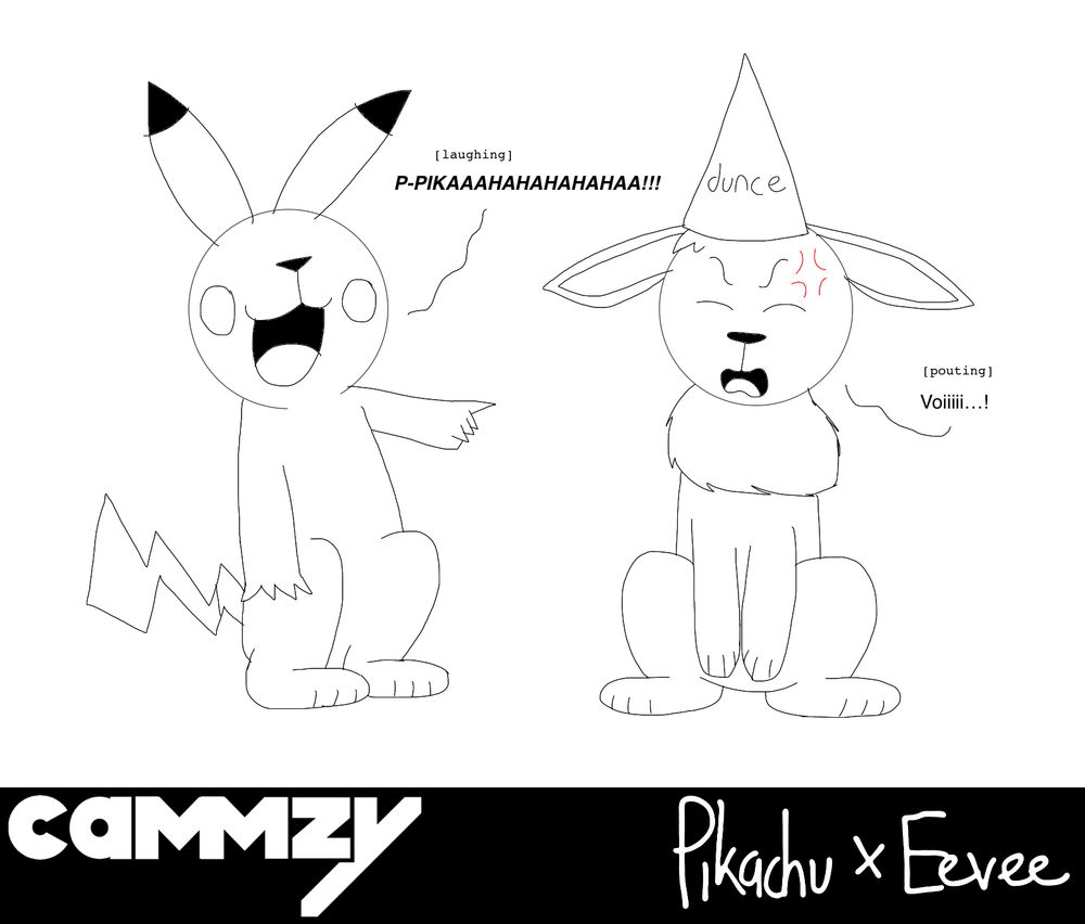 https://www.deviantart.com/blackjackson11-on-da/art/pikachu-laughing-at-eevee-1265288595