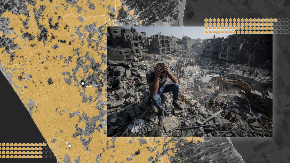 Flattened in a year: How Israeli bombardment reduced most of Gaza to rubble