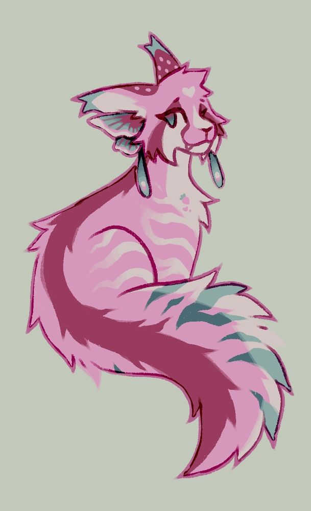 my previous pfp in creature forme (her name is mothbloom and contrary to popular belief is not actually my sona per se)