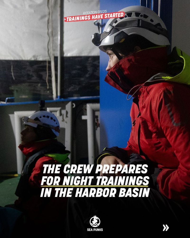 Sea Punk I Crew members prepare for training at night