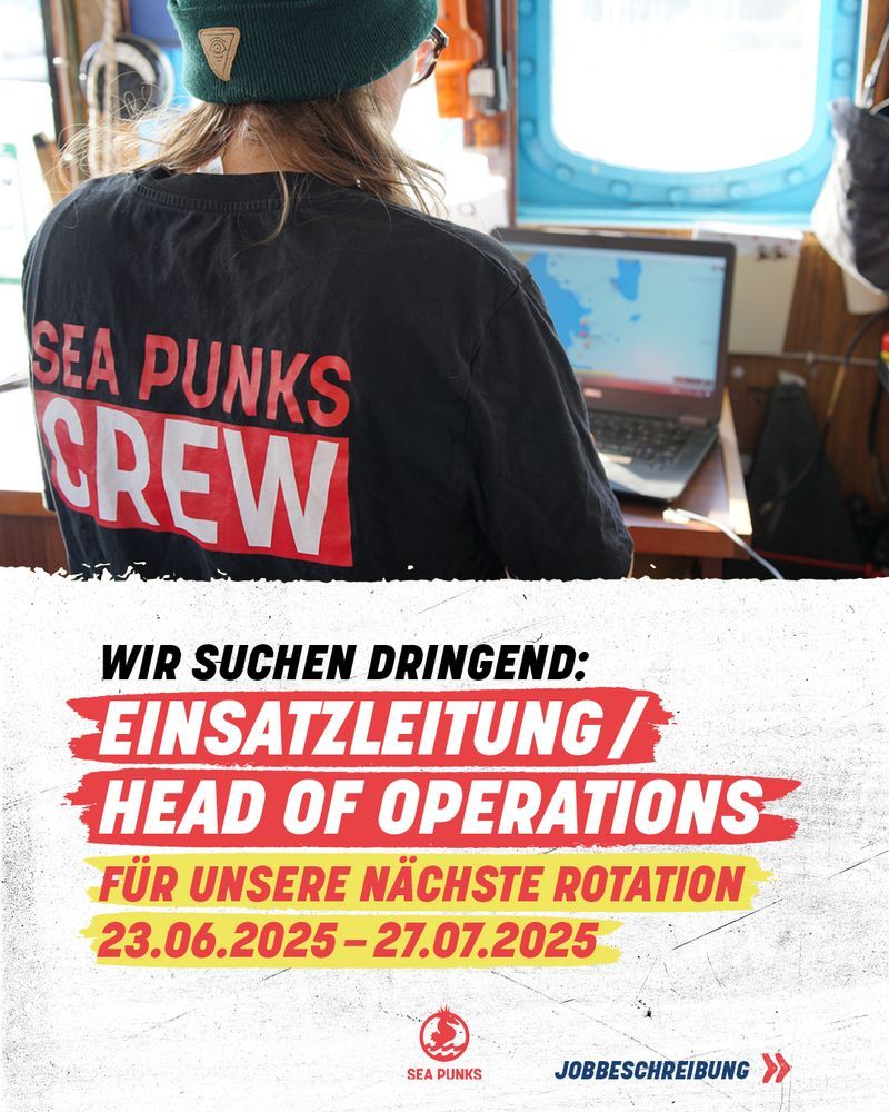 Stellenanzeige; Person steht auf Brücke des Schiffs