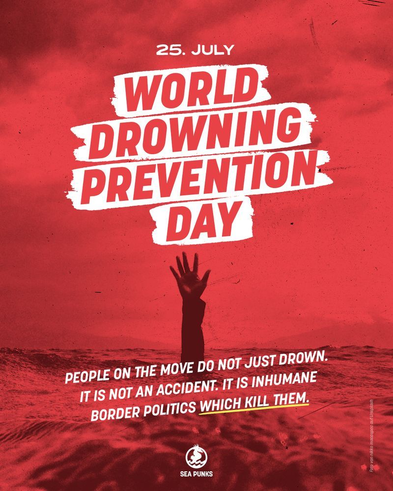 hand coming out of water, awareness post on world drowning prevention day
