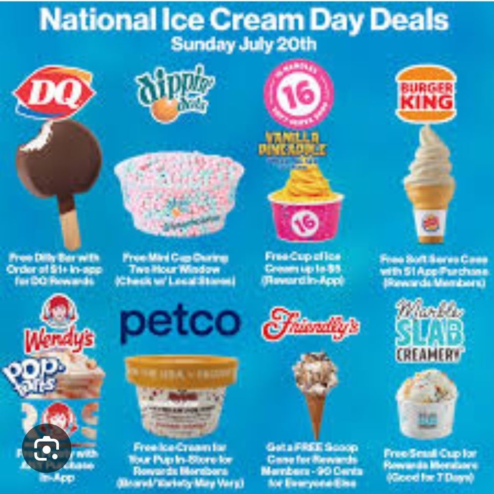 Ice cream deals