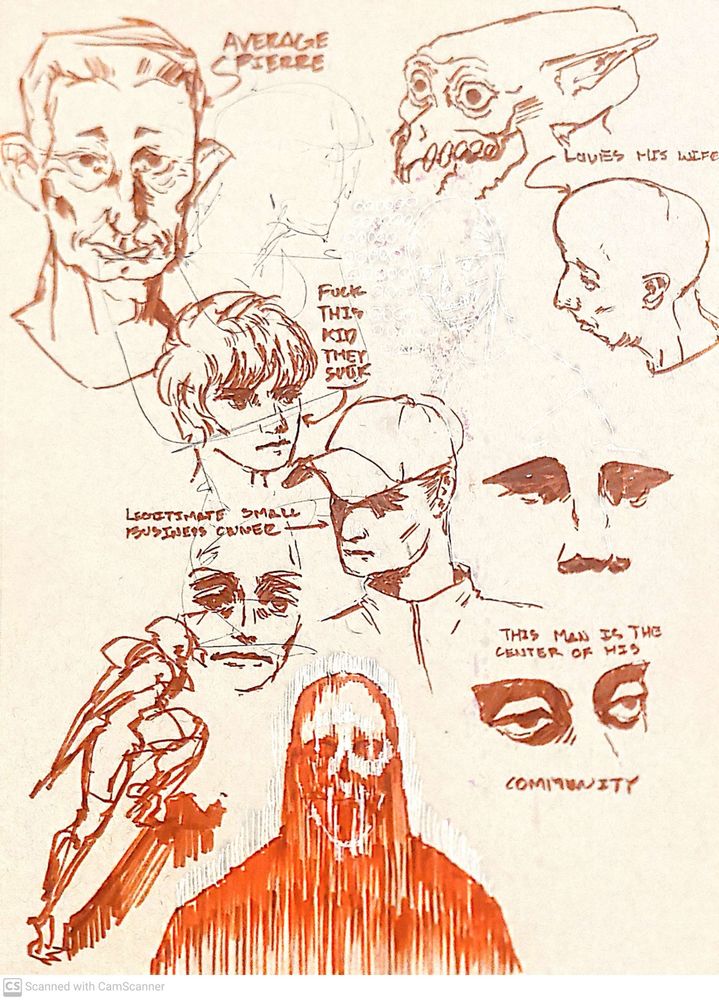 Sketch of a bunch of funny characters :]