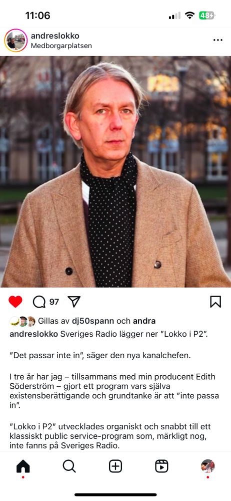 Sveriges Radio lägger ned Lokko i P2