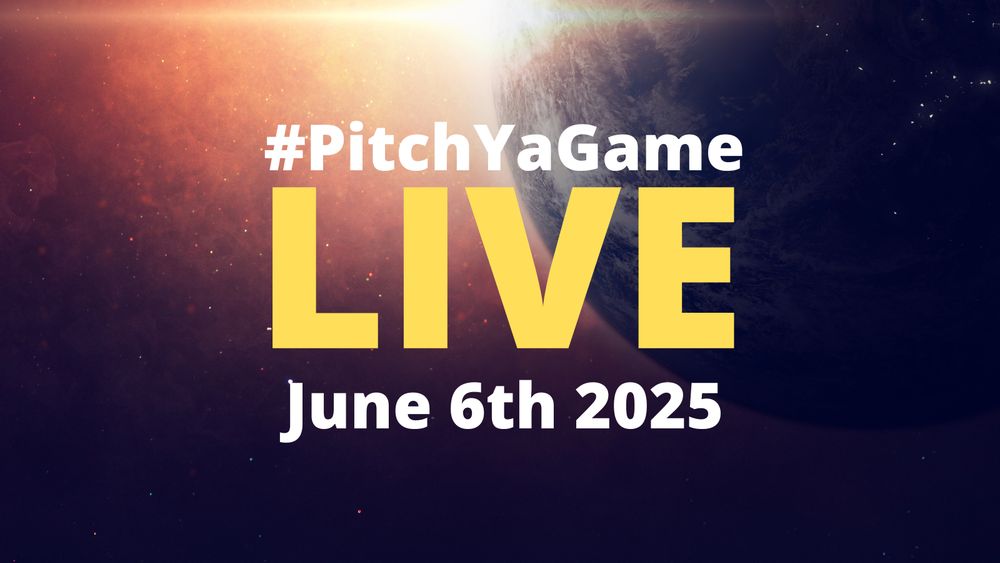 #PitchYaGame LIVE logo against a space backdrop with a planet, breached on its horizon by a sun. Text reads #PitchYaGame LIVE, June 6th 2025
