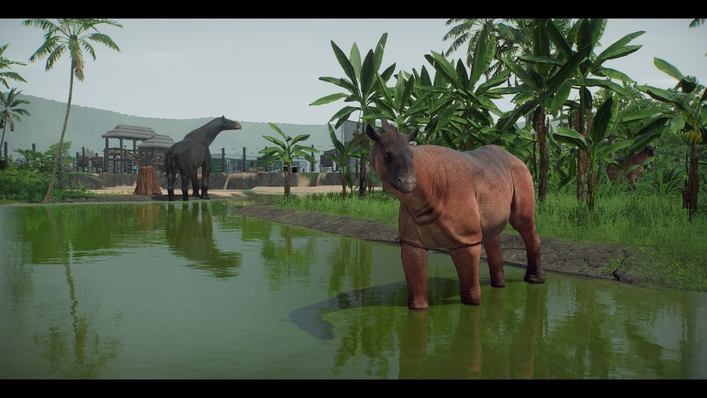 The Paraceratherium (left) and the Juxia (right)
