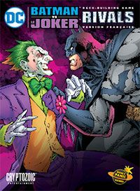 La boîte du jeu "Batman VS Le Joker" dans la gamme "Rivals" de "DC Comics Deckbuilding" où Batman se frite avec Le Joker
