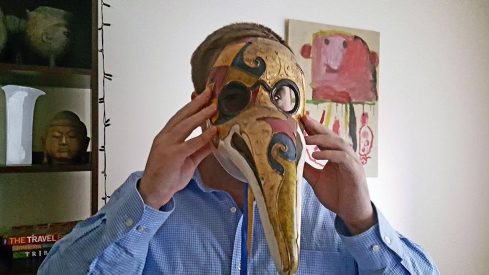Plague mask.