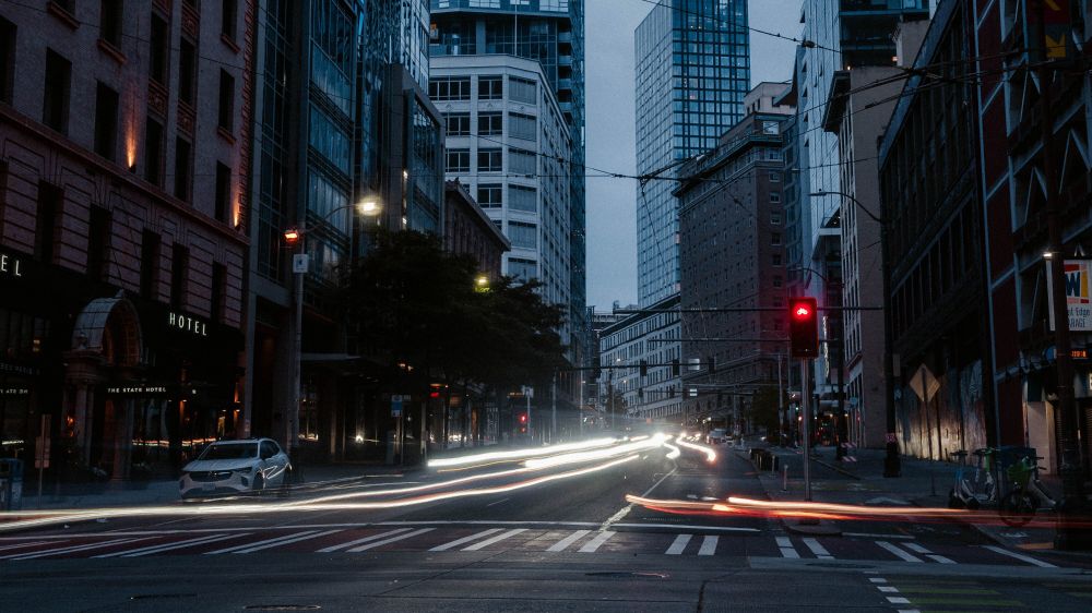 Sleepless in Seattle as a Hellcat Roars Through the Streets