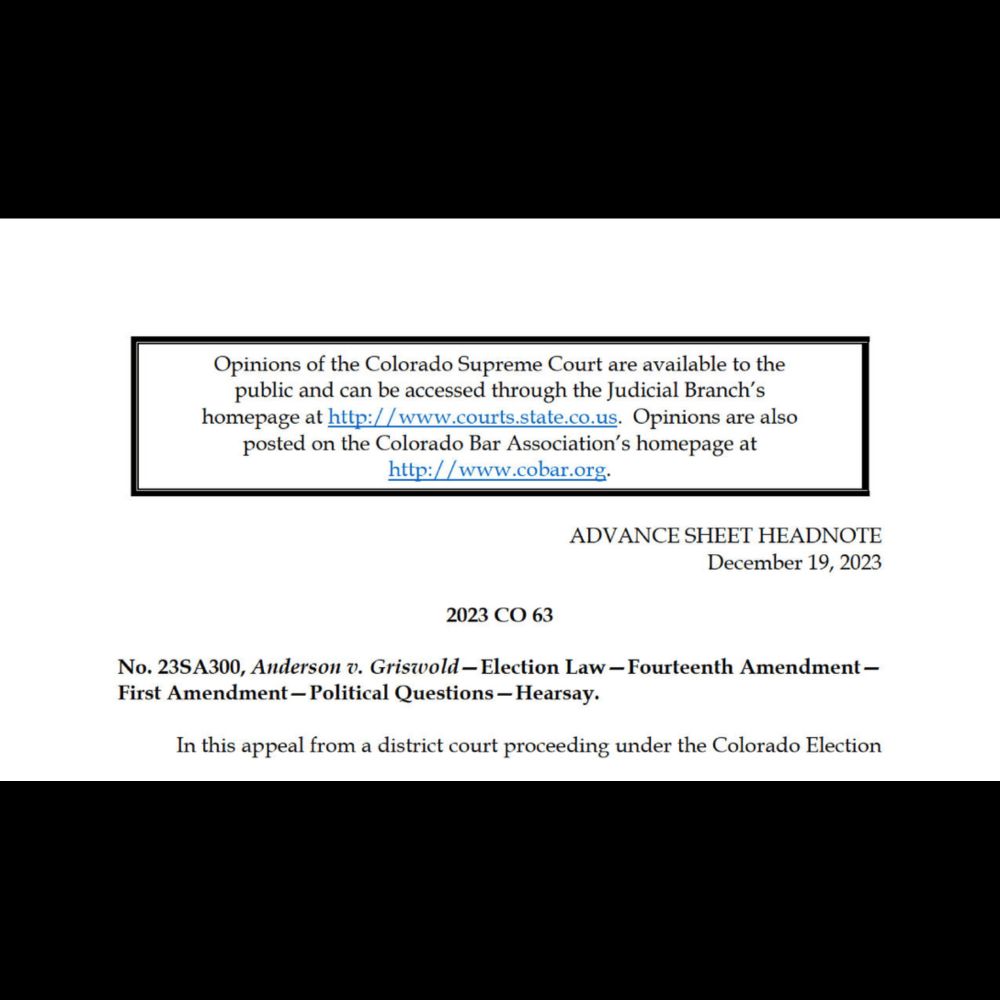 Read the Colorado Supreme Court’s Decision Disqualifying Trump From the Ballot