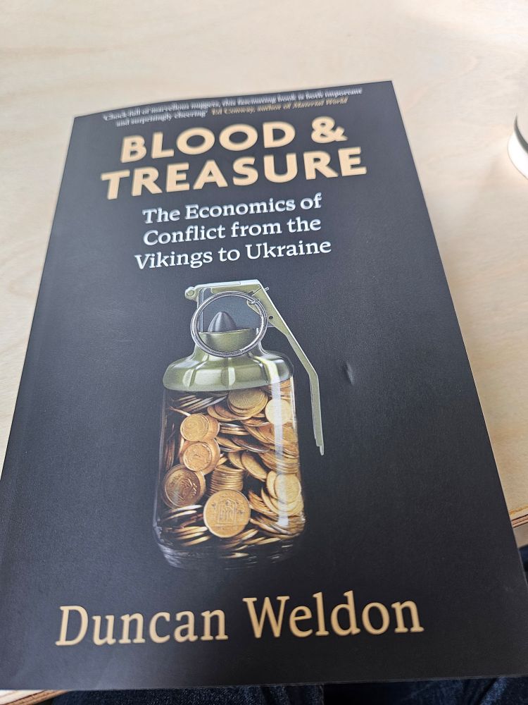 Blood and Treasure paperback edition.
Somebody on Bluesky said it was a fantastic book 

(That somebody may have been the author) 