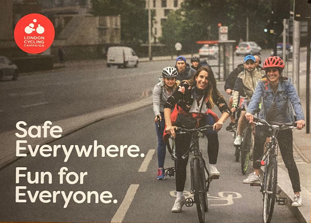 Leaflet with LCC message Safe Everywhere Fun for Everyone