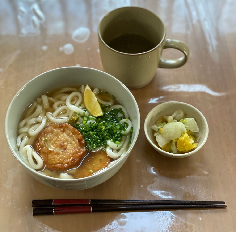 おうどんにもカボスと柚子胡椒