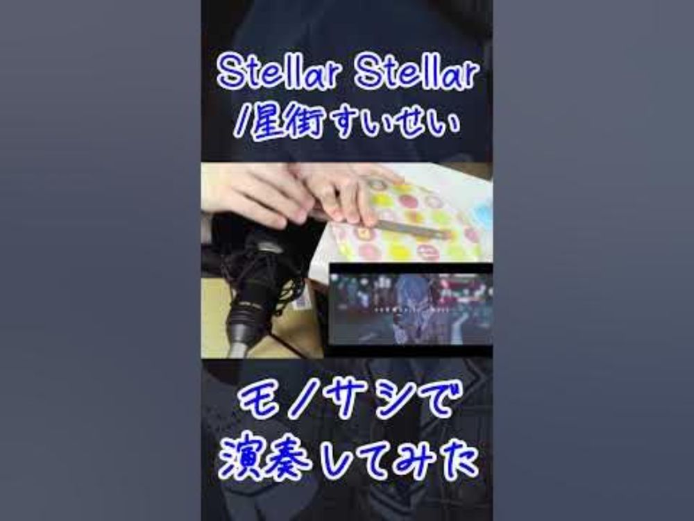 【モノサシスト】"Stellar Stellar" 定規で演奏してみた