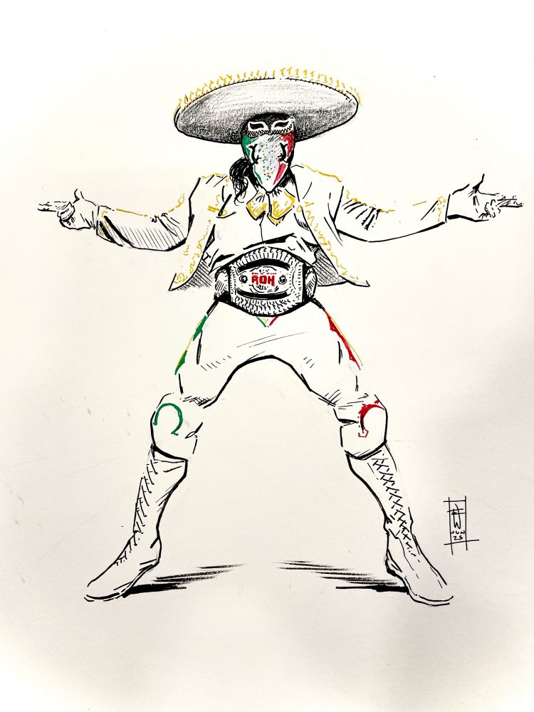 Bandido in the cleanest entrance gear of all time. 