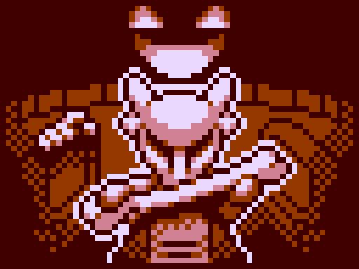 A Marowak art in pixel art. It's a representation of the Marowak in Pokémon Tower with a ghost grining behind. Do you have your sylph scope ?! Art made by Antonio Cage