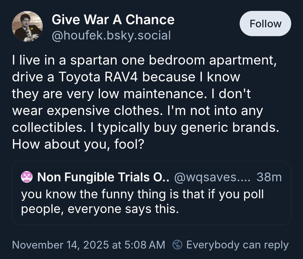 Driving a Rav4 to stick it to advertisers.