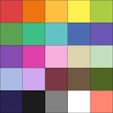 A set of colour that I claim represent some sort of cataloguing system for publications. But if you read the alt text you’ll know it’s totally made up.