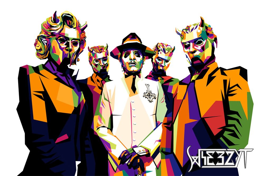 Ghost rendered in a PopArt style