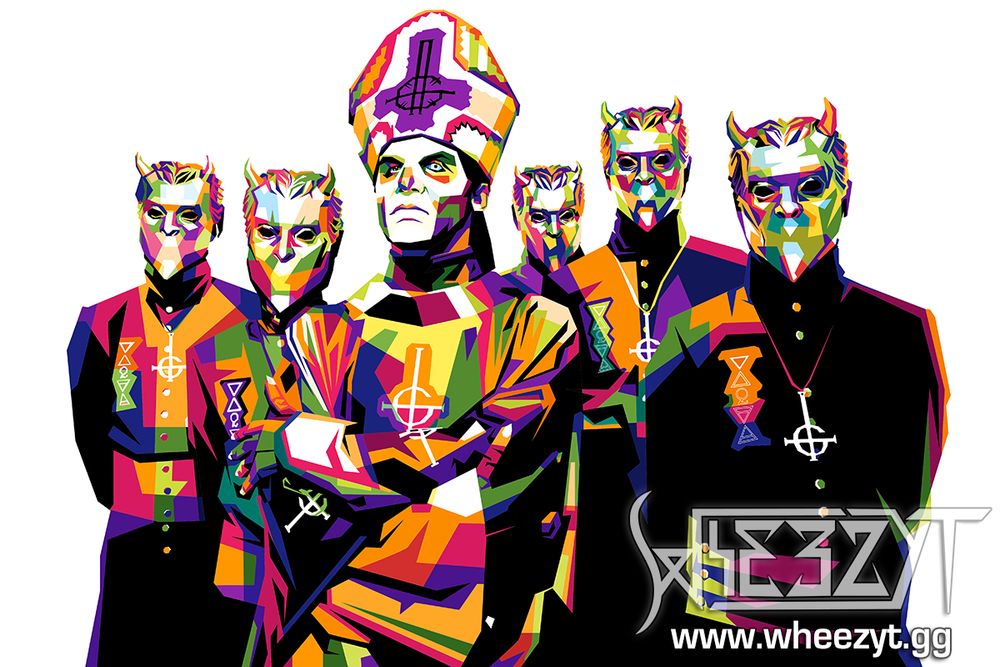 Ghost rendered in a PopArt style