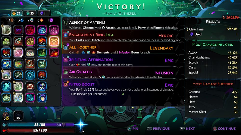 a hades 2 run with 6 million boons