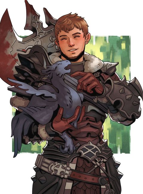 FFXIV Ardbert and baby Seto