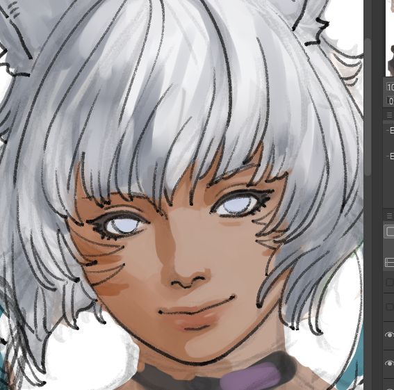work in progress of FFXIV Y'shtola 