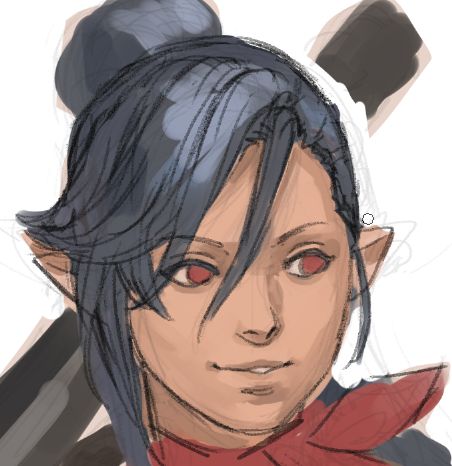 work in progress of FFXIV HIlda
